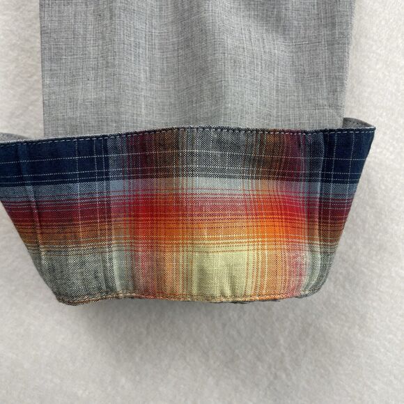 MG Black Label Men's Long Sleeve Button Down Sunset Gray-M - Picture 4 of 13